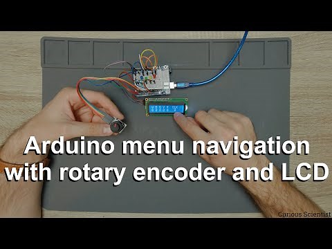 Arduino menu navigation with rotary encoder and LCD