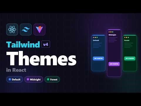 Tailwind CSS v4 Themes in React - The Easy Way