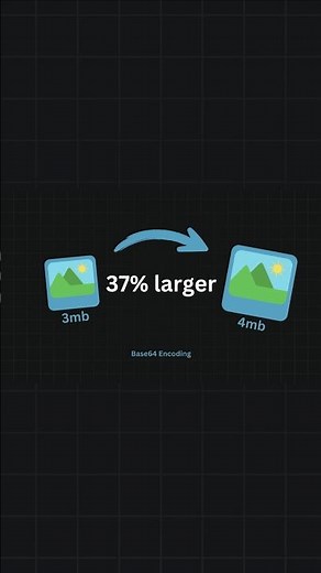 the major issue with using Base64 encoding to store images #coding