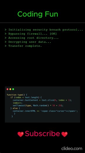 Hacker Typing Effect Using HTML, CSS & JavaScript | Terminal Typing Animation