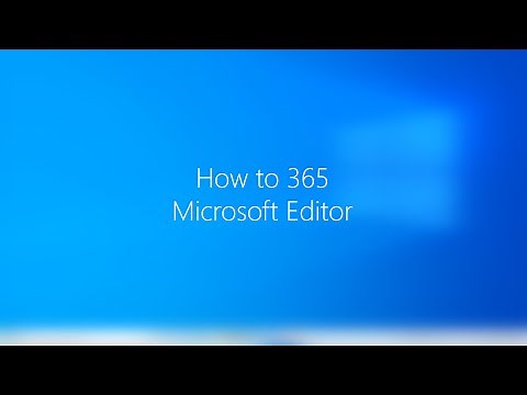Using Microsoft Editor