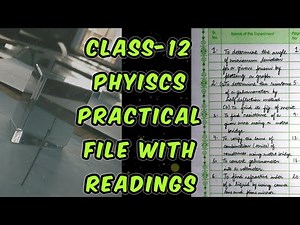 Class 12 Physics Practical File With Complete Readings | 2022-23 | Part-1 |