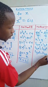 12 reactions | Learn Three different methods of solving x in this Equation 易 #followformore #onlinemathematics #mwalimuwamaths | Mwalimu Wa Maths | Facebook