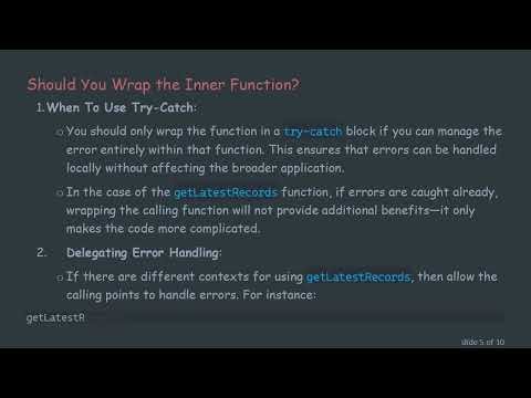 The Best Practices for Error Handling in JavaScript Async Functions