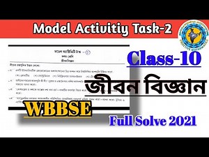 Class-10 Life Science Model Activity Task part-2Full Solve #WBBSE@Educational Activities Bengali