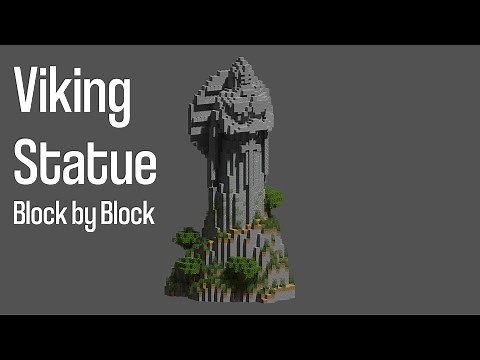 Minecraft Viking Statue Tutorial