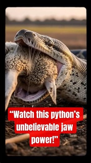 Python Gulping a Full Sheep – Real Wild Footage! 🔥 #shorts #shortsfeed #shortsvideo