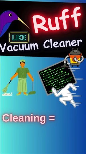 ruff python linter|ruff is like Python Code Vacuum Cleaner 🧹#shorts#ai