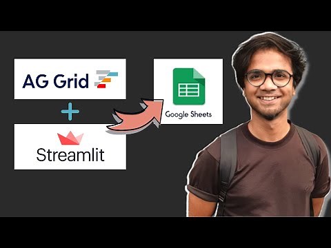 Python Web App using INTERACTIVE AGGRID Table connected to GOOGLE SHEET |JavaScript Injection |