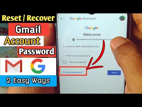 How to Reset or Recover Gmail Account Password if Forgotten 2025