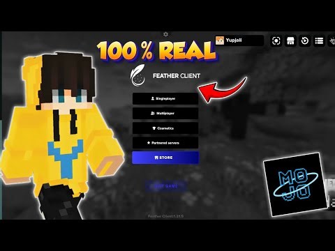 How To Install Real Feather Client In Mojo Launcher 🤯 // #minecraft #viralvideo