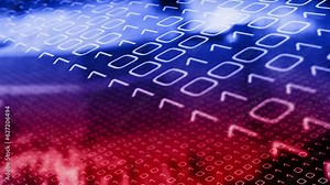 Binary code background a contemporary visual effects experience with computer generated art. Tech trend alert binary code motion backgrounds for a cutting-edge digital concept Stock Video