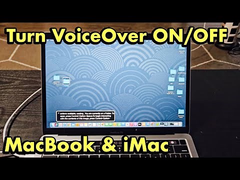 How Turn VoiceOver (Talk Back) ON & OFF on a MacBook or iMac