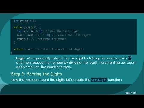Sorting an Integer without Strings or Arrays: The Ultimate Guide