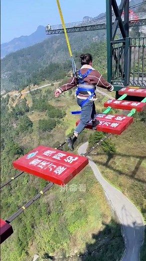 Bungee Jumping With Rope In Beautiful Place:Asmr Bungee Jumping