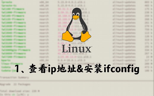1、Linux查看ip地址&安装ifconfig