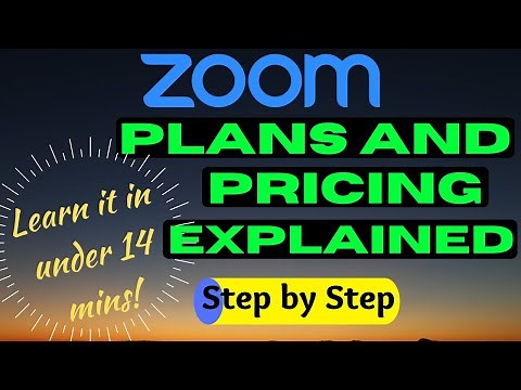 ZOOM Plans and Pricing Explained | Going Over Each Plan