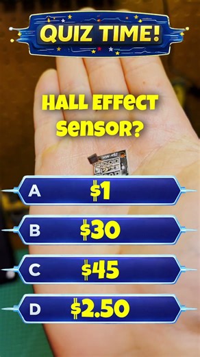 Quiz: What does a hall sensor module cost?