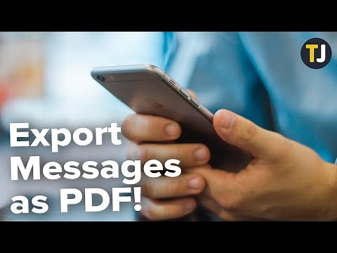 How to Export Text Messages from iPhone as a PDF