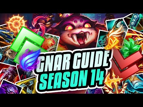 ULTIMATE SEASON 14 GNAR GUIDE!!! Items, Runes, Abilities, Combos, Macro, & Wave Management Guide!