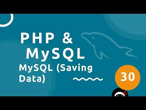 PHP Tutorial (& MySQL) #30 - Saving Data to the Database
