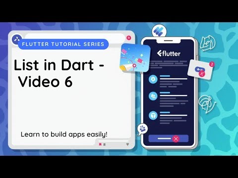 List in Dart Explained | Flutter Tutorial for Beginners #6
