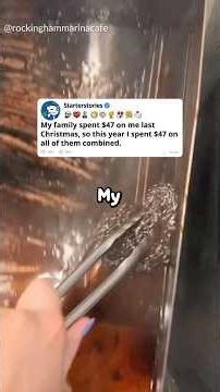 My family spent $47 on me last Christmas, so this year I spent $47 on all of them combined.