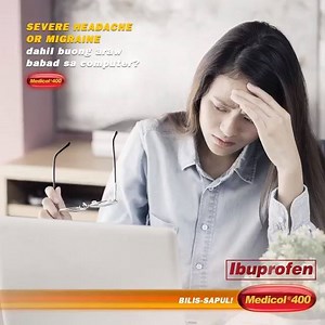 330K views · 98 shares | Buong araw nakababad sa computer screen? Sakit sa ulo 'yan! Mag-Ibuprofen Medicol 400! BILIS-SAPUL sa severe headache or migraine mo! Starts working in 5 minutes. (Based on Isodent Clinical Trial Study) Relieves in as fast as 15 minutes. (Based on Proj. Capture Pain Study in Cebu and Davao) #BilisSapulMedicol400 | Medicol Advance | Facebook