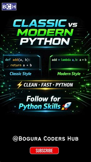 Classic vs Modern Python ⚡ Which One Do You Use? |Stop Writing Old Python Code 😱|Python Then vs Now