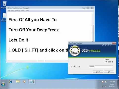 How to Uninstall Deep Freeze