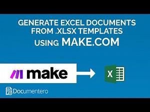 Make.com: Create Excel Files from .XLSX Templates