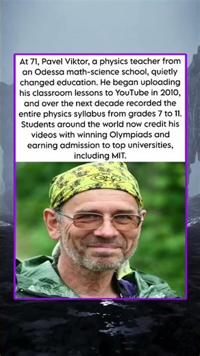 At 71, Pavel Viktor, a physics teacher from an Odessa math-science school