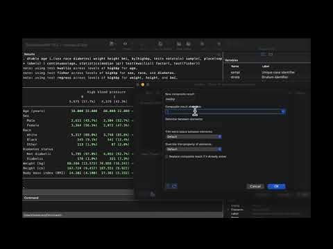 Tables of descriptive statistics in Stata