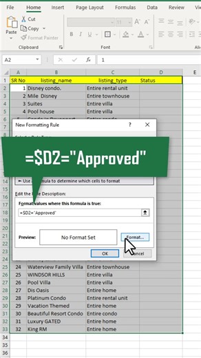 Format Data Like a Pro in Excel #exceltips