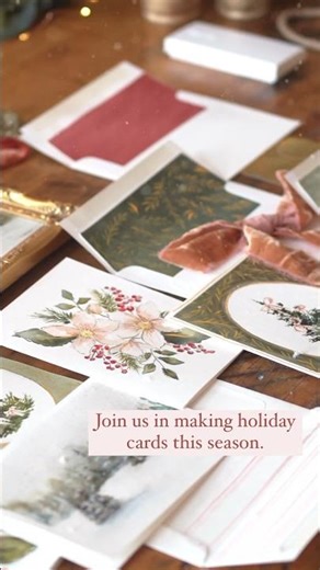 Learn how to create handmade holiday cards