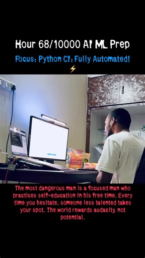 Sumanthuuuu on Instagram: "⚡ First GitHub Actions Workflow LIVE! Python CI Pipeline Automated! 🚀 Just implemented my first GitHub Actions CI pipeline for Python—automated testing running on every push and pull request! This is how professional teams ensure code quality at scale! 💻🔥 What I Built: ✅ YAML workflow file – Configured .github/workflows/python-ci.yml ✅ Event triggers – Runs on push/PR to main branch automatically ✅ Ubuntu runner – Executes jobs on GitHub-hosted Linux environment ✅ M