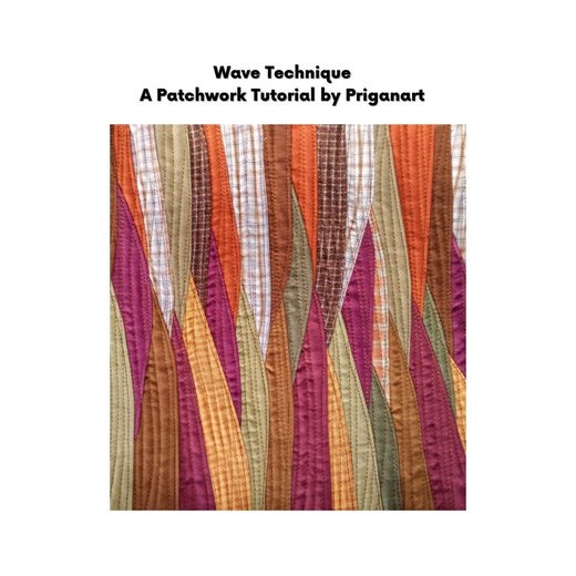 Wave Landscape Patchwork Tutorial, PDF Tutorial, Instant Download - Etsy