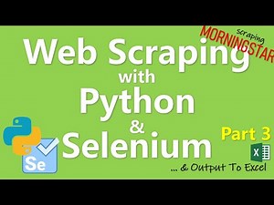 Python Selenium Tutorial #3 - Web Scraping to Excel