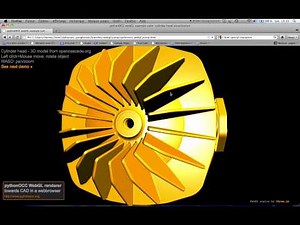 Visualizing cylinder head CAD file with pythonOCC/WebGL