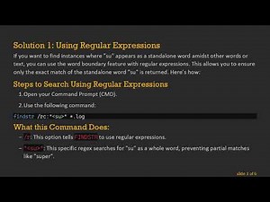 Mastering FINDSTR in CMD: Searching for Whole Words in Log Files