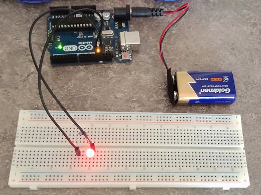 Make a S.O.S signal using LED and Arduino