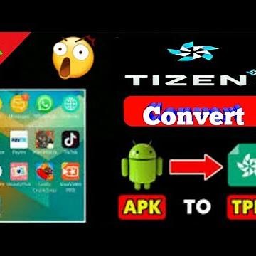 How to convert apk to tpk