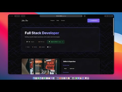 FREE Template: Bento Grid Modern Portfolio (HTML CSS JS)