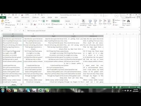 Excel For Noobs Part 43: Horizontal Text Alignment Left Right Justify Distributed Excel 2016 2013