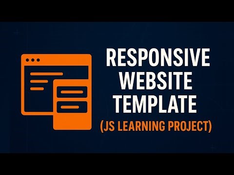Responsive Website Template (JS Learning Project)