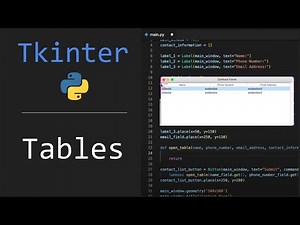 Tkinter - Tables