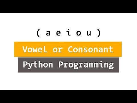 Python Program to Check Alphabet for Vowel or Consonant