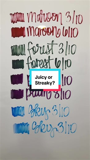 Juicy or streaky? #expo #dryerase #dryerasemarker #dryeraseboard #juicyorstreaky