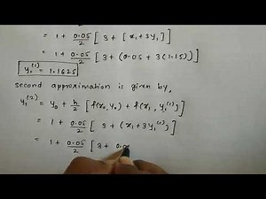 Numerical Solution of ODE by Euler's modified method / R-K method of second order.