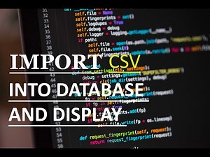 Import CSV to MySQL using PHP | Display Imported Data